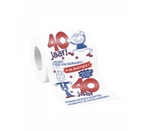 Paper Dreams 40 Years Humorous Toilet Roll for Men | per piece