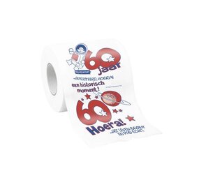 Paper Dreams 60 jaar Humoristische Toiletrol | per stuk Paper Dreams 60 jaar Humoristische Toiletrol | per stuk
