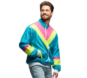 Boland Trainingsjasje Retro Dude Neonblauw Boland Trainingsjasje Retro Dude Neonblauw