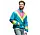 Retro Dude Track Jacket Neon Blue