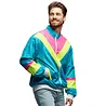 Boland Veste de survêtement rétro bleu fluo