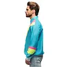Boland Retro Dude Trainingsjacke Neonblau