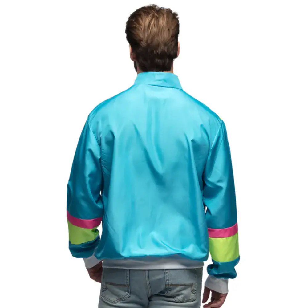 Boland Trainingsjasje Retro Dude Neonblauw Boland Trainingsjasje Retro Dude Neonblauw