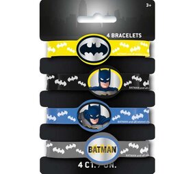 Unique Party Batman Armbanden | 4 stuks Unique Party Batman Armbanden | 4 stuks
