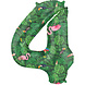 Folat Foil Balloon Number 4 Jungle Vibe | 86cm