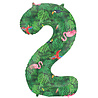 Folat Ballon en aluminium numéro 2 Jungle Vibe | 86 cm Folat Ballon en aluminium numéro 2 Jungle Vibe | 86 cm