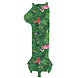 Folat Ballon en aluminium numéro 1 Jungle Vibe | 86 cm
