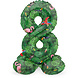 Folat Ballon chiffre 8 sur pied, ambiance jungle | 72 cm