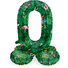 Folat Number Balloon 0 Standing Jungle Vibe | 72cm
