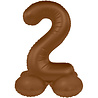 Folat Cijfer Ballon 2 Staand Chocolade Bruin | 72cm Folat Cijfer Ballon 2 Staand Chocolade Bruin | 72cm