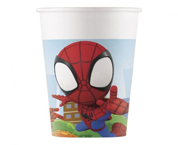 Procos Party Spidey & seine Freunde Becher 200 ml | 8 Stück