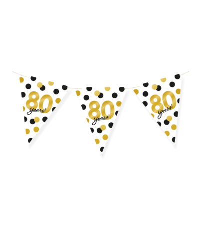 Paper Dreams Wimpelkette zum 80-jährigen Jubiläum! | 6 m