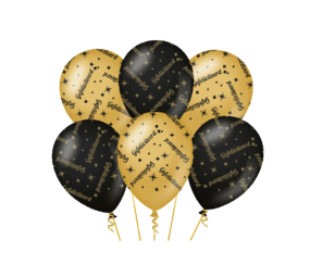 Paper Dreams Ballonnen Gefeliciteerd Classy 30cm | 6 stuks Paper Dreams Ballonnen Gefeliciteerd Classy 30cm | 6 stuks