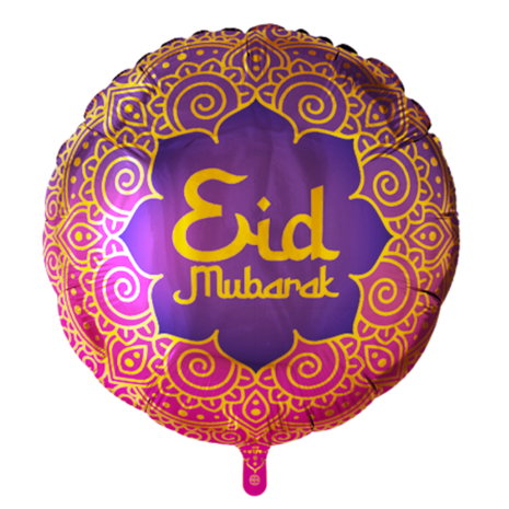 WeFiesta Eid Mubarak Folienballon 45 cm | pro Stück