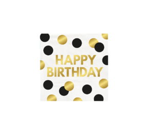 Paper Dreams Servetten Happy Birthday Celebration! 33x33cm | 16 stuks Paper Dreams Servetten Happy Birthday Celebration! 33x33cm | 16 stuks