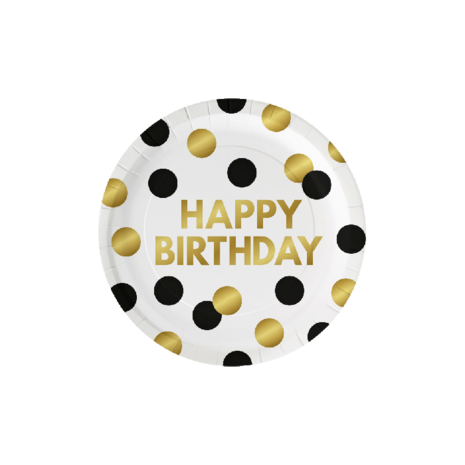 Paper Dreams Borden Happy Birthday Celebration! 23cm | 8 stuks Paper Dreams Borden Happy Birthday Celebration! 23cm | 8 stuks