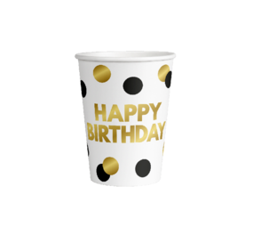 Paper Dreams Gobelets « Joyeux anniversaire » ! 250 ml | 8 pièces