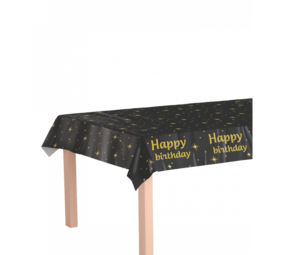 Paper Dreams Tafelkleed Happy Birthday Classy 137x274cm | per stuk Paper Dreams Tafelkleed Happy Birthday Classy 137x274cm | per stuk