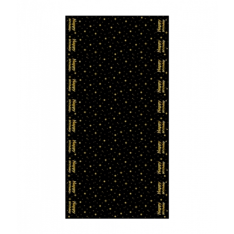 Paper Dreams Nappe élégante « Joyeux anniversaire » 137 x 274 cm | à l'unité