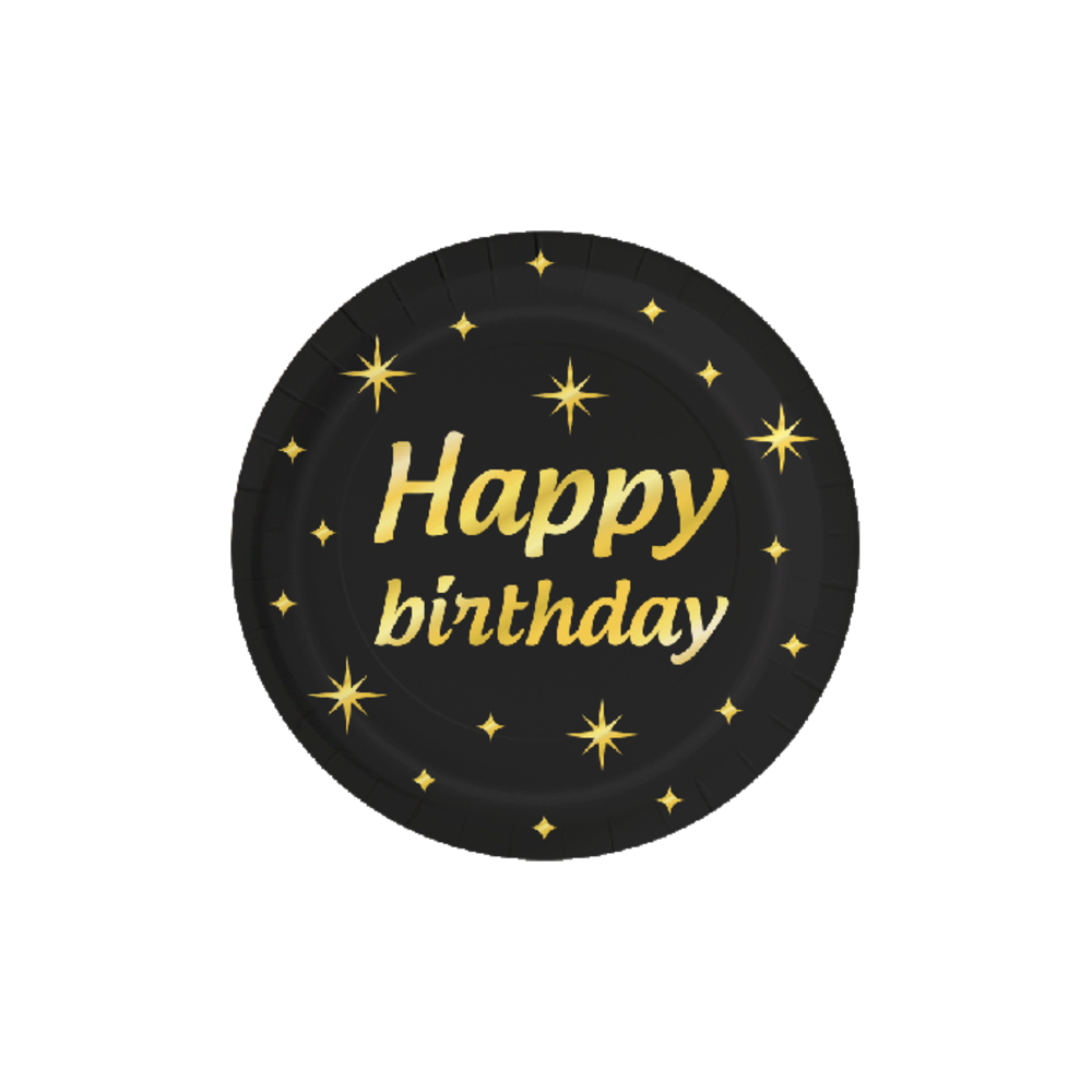 Paper Dreams Happy Birthday Classy Plates 23cm | 8 pieces