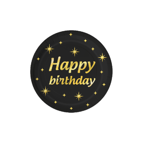 Paper Dreams Happy Birthday Classy Plates 23cm | 8 pieces