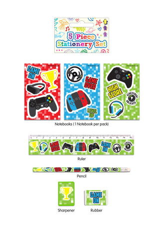 Henbrandt Gamer Schrijfset 5-delig | per stuk Henbrandt Gamer Schrijfset 5-delig | per stuk