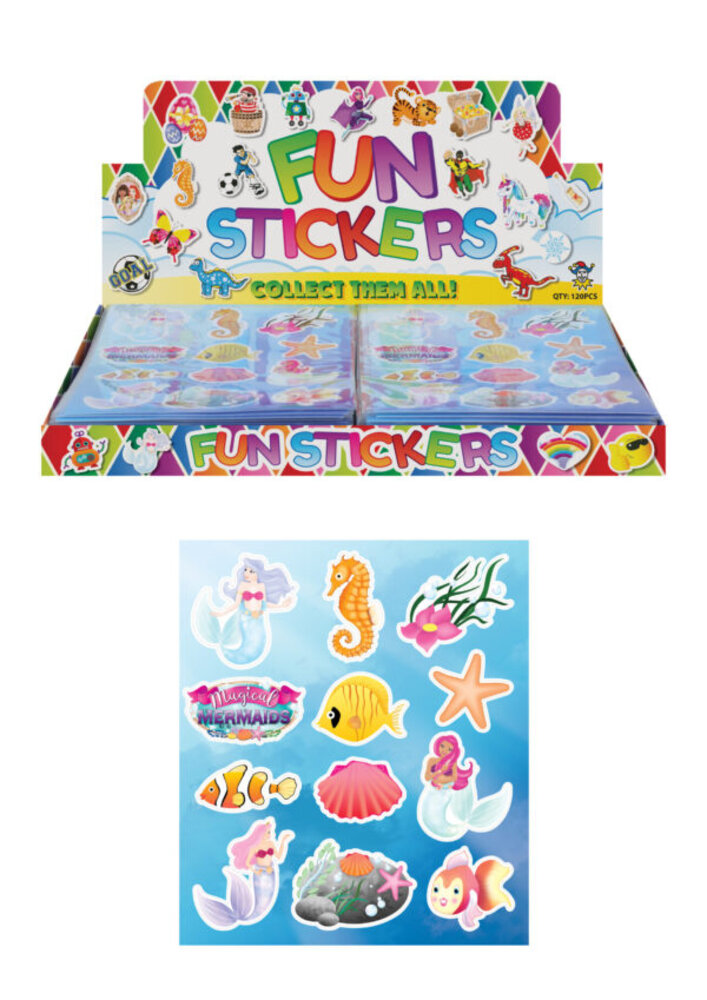 Henbrandt Meerjungfrauen-Aufkleberbogen 12x10cm | 12 Bögen