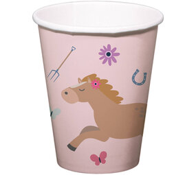 Folat Happy Horses Becher 250 ml | 8 Stück