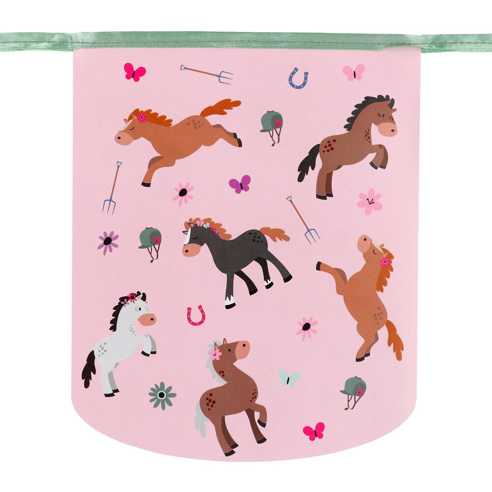 Folat Happy Horses Vlaggenlijn Slinger 6mtr | per stuk Folat Happy Horses Vlaggenlijn Slinger 6mtr | per stuk