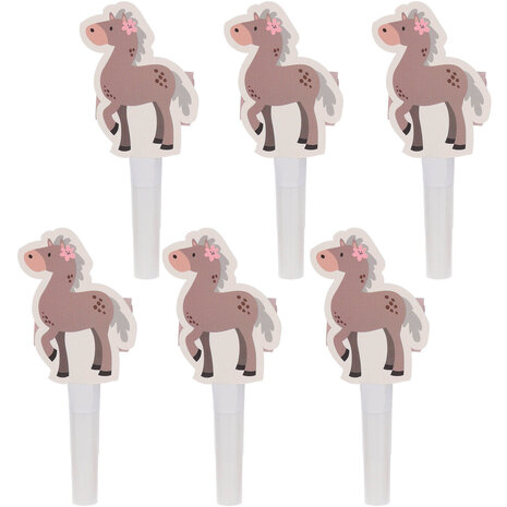 Folat Happy Horses Rollzungen 28 cm | 6 Stück