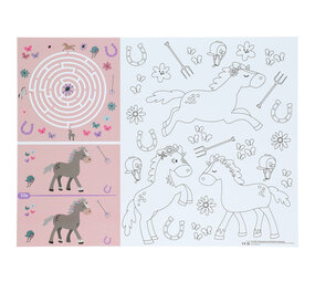 Folat Happy Horses Placemats Coloring Pages | 6 pieces