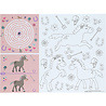 Folat Sets de table à colorier « Chevaux joyeux » | 6 pièces Folat Sets de table à colorier « Chevaux joyeux » | 6 pièces