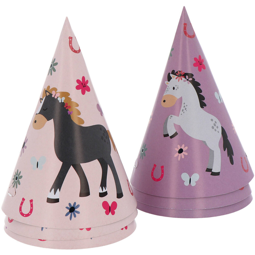 Folat Chapeaux de fête Happy Horses | 6 pièces
