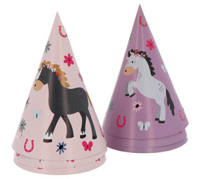 Folat Chapeaux de fête Happy Horses | 6 pièces