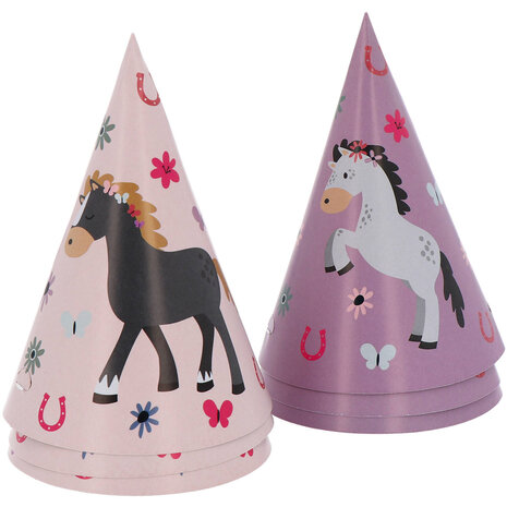 Folat Chapeaux de fête Happy Horses | 6 pièces