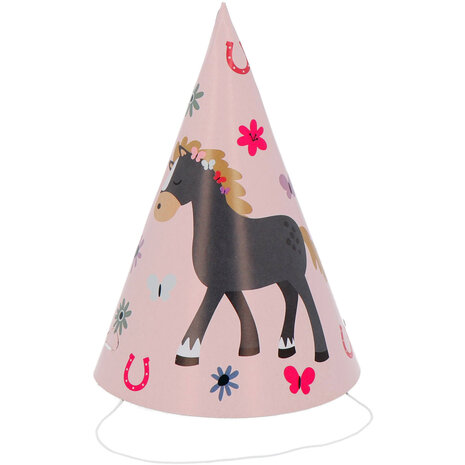 Folat Chapeaux de fête Happy Horses | 6 pièces