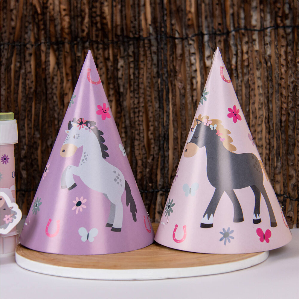 Folat Chapeaux de fête Happy Horses | 6 pièces