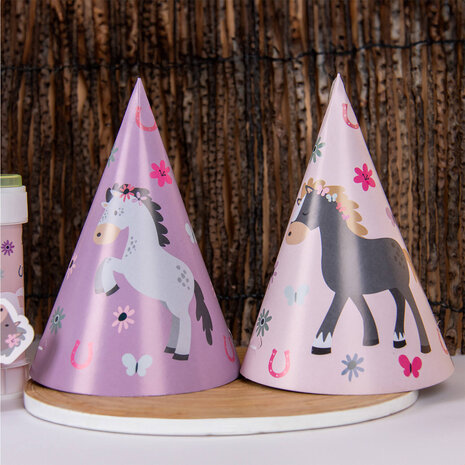 Folat Happy Horses Party Hats | 6 pieces