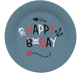 Folat Pirate Party Plates 23cm | 8 pieces