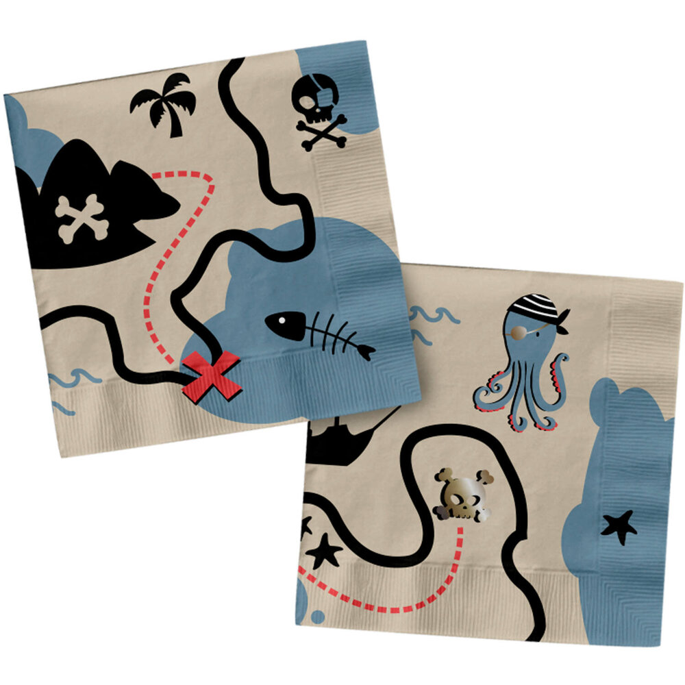 Folat Pirate Party Napkins 33x33cm | 20 pieces