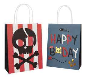 Folat Sacs cadeaux pirates 20x27cm | 6 pièces