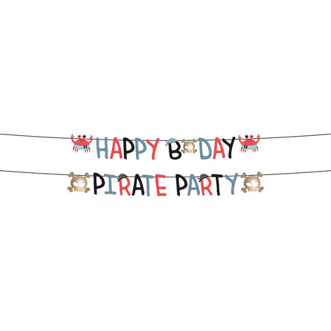 Folat Pirate Party Happy Birthday Letter Garland 1.5mtr | 2-piece
