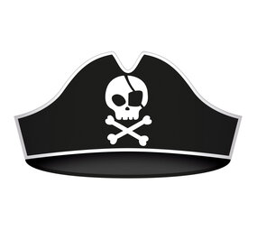 Folat Pirate Party Piratenhoeden 33,5x15cm | 6 stuks Folat Pirate Party Piratenhoeden 33,5x15cm | 6 stuks