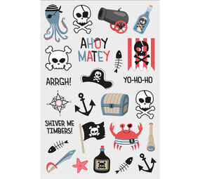 Folat Piratenparty-Tattoos zum Aufkleben | pro Blatt