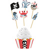 Folat Pirate Party Cupcake Decoratie Set | 6 stuks Folat Pirate Party Cupcake Decoratie Set | 6 stuks
