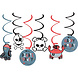 Folat Décorations suspendues pour fête de pirates, spirales 60 cm | 6 pièces