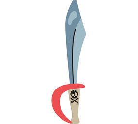 Folat Pirate Party Pirate Swords 27cm | 6 pieces