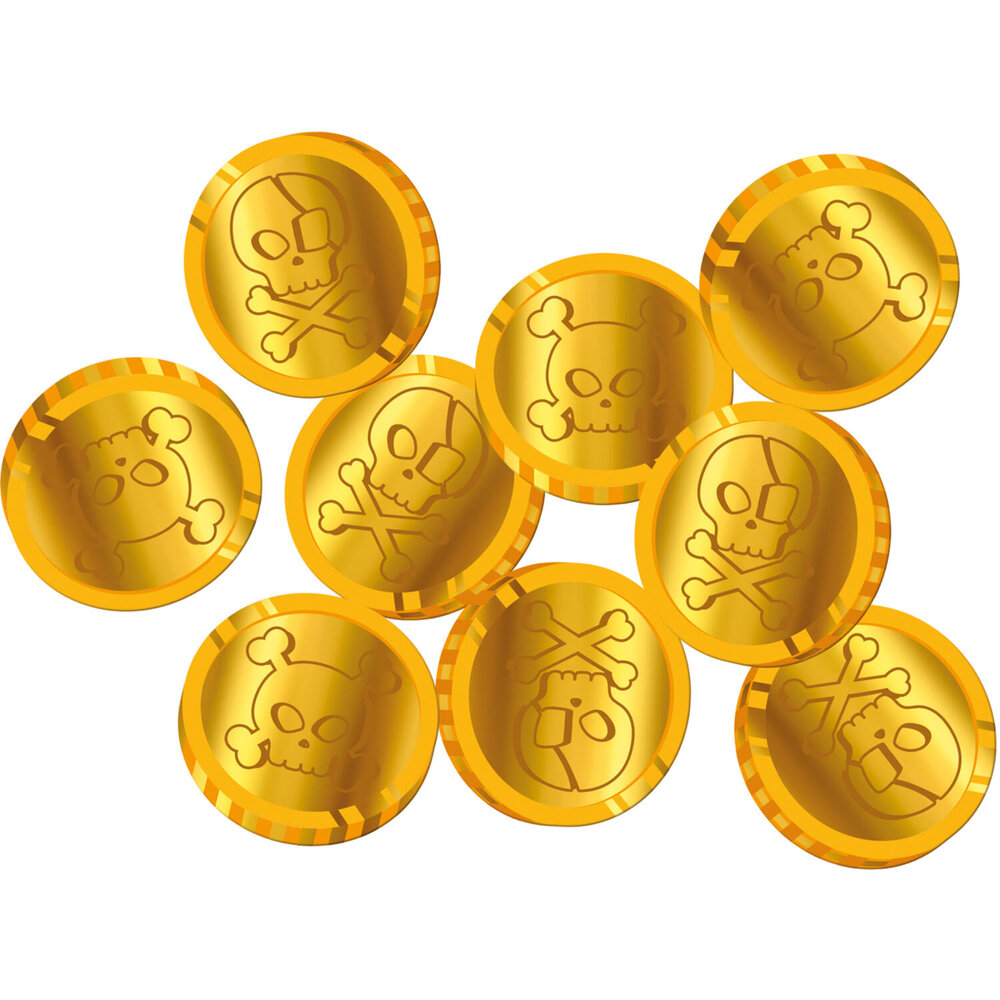 Folat Pirate Party Munten Confetti | 50 stuks Folat Pirate Party Munten Confetti | 50 stuks