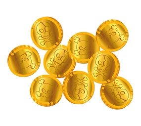 Folat Pirate Party Munten Confetti | 50 stuks Folat Pirate Party Munten Confetti | 50 stuks