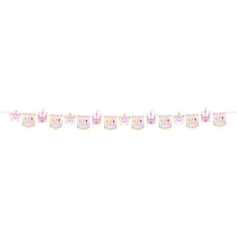 Folat Pretty Princess Flag Garland 6 meters | per piece